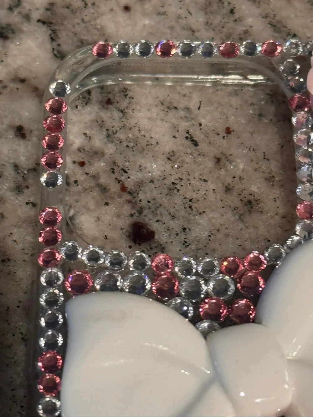 Hello Kitty Pink & White Bling Phone Case iPhone 16 pro max
